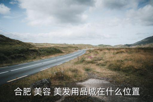  合肥 美容 美发用品城在什么位置
