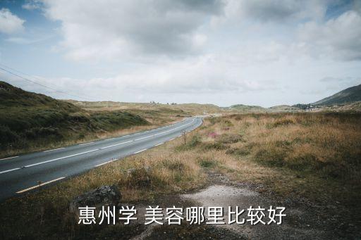  惠州学 美容哪里比较好