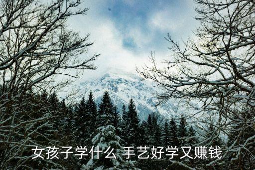女孩子学什么 手艺好学又赚钱