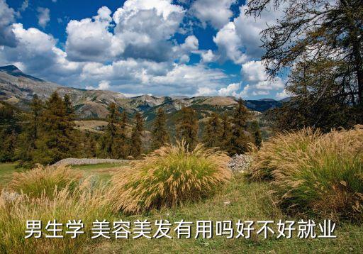男生学 美容美发有用吗好不好就业