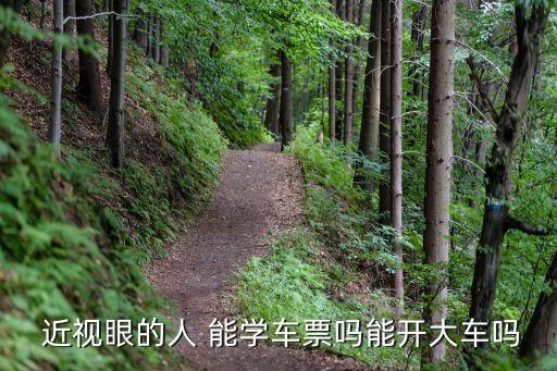 近视眼能学汽车美容吗知乎,开车需准驾车型什么?